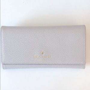 Kate spade leather trifold wallet